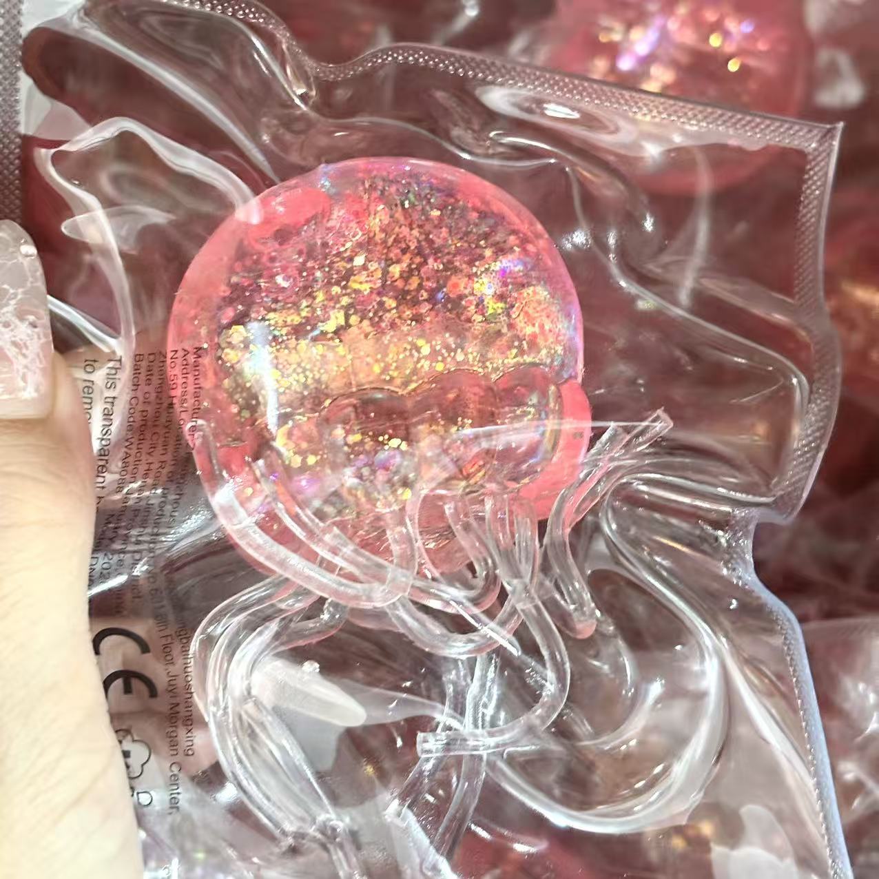 Jellyfish Squeeze Toy, Stress Relief Malt Ball